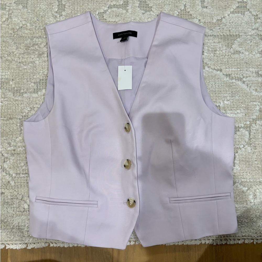 Ann Taylor Light Purple Sleeveless Top
